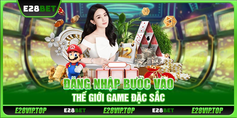Đăng nhập bước vào thế giới game đặc sắc
