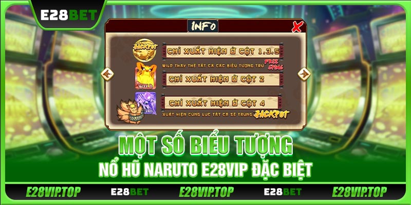Một số biểu tượng nổ hũ Naruto E28VIP đặc biệt